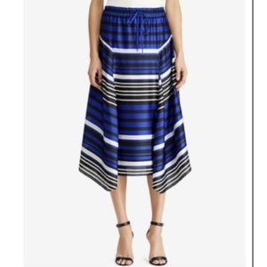 NWT Lauren Ralph Lauren Striped Handkerchief Skirt